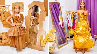 Cinq enfants jeux de filles princesse riche vs princesse fauchée [upl. by Anin]