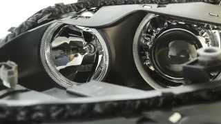 BMW E60 BiXenon Projectors Retrofited [upl. by Samaria737]