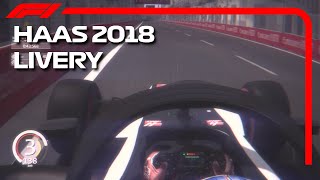 HAAS 2018 Livery VF18 Hotlap Around Baku Azerbaijan GP  Assetto Corsa [upl. by Analah]