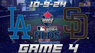 10924 Los Angeles Dodgers vs San Diego Padres NLDS Game 4 Game Audio  MLB Playoff Cast amp Chat [upl. by Holman]