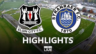 Highlights  Elgin City 10 Stranraer 2 November 2024 [upl. by Freddy]