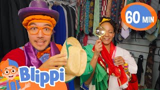 Blippi amp Meekah Pick Halloween Costumes  Blippi Halloween Cartoons  Moonbug Halloween for Kids [upl. by Knox]