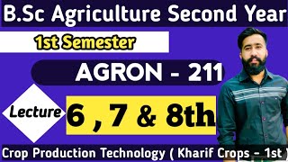 BSc Agriculture Second Year  Crop production technology 1  bsc agri 2nd year 3rd semester Class [upl. by Rahman655]