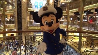 Captain Mickey Meet and Greet on Disney Dream Cruise Ship Disney Cruise Line [upl. by Emya]