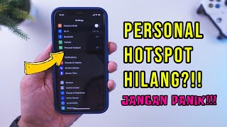 Cara Memunculkan Personal Hotspot di iPhone Yang Hilang  iPhone Tips 12 [upl. by Currier857]