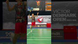 Kunlavut Vitidsarn at Victor Denmark Open Odense Denamark kunlavutvitidsarn badminton bwf [upl. by Ellierim]