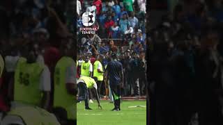 Rangers vs Enyimba The moment the fans encroached the pitch and the match was abandoned football [upl. by Ellerehs]