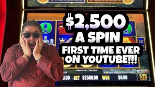 2500SPIN HIGH LIMIT DRAGON CASH SLOTS COLOSSAL BET FIRST TIME IN YOUTUBE HISTORY HARD ROCK FL [upl. by Nosredneh939]