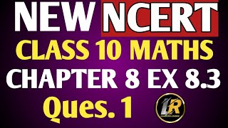 Maths 10 class  Chapter 8 exercise 83  question 1  Introduction to trigonometry  Ncert  Cbse [upl. by Ecnahoy]