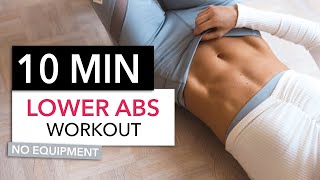 10 MIN LOWER AB WORKOUT  No Equipment I Pamela Reif [upl. by Yleik]