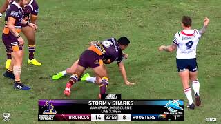 2017 NRL Big Hits  Milford on Pearce [upl. by Kurman]