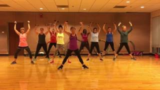 quotPUMP UP THE JAMquot Technotronic  Dance Fitness Workout with Weights Valeo Club [upl. by Maddock156]