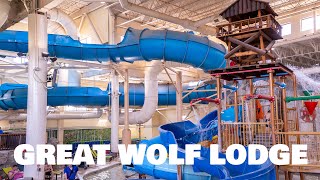 Waterslides at Great Wolf Lodge POV  Bloomington Minnesota [upl. by Ojoj]