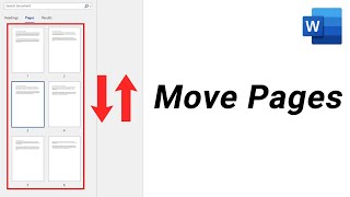 How to Move a Page Up or Down in Word  Step By Step [upl. by Rehsu]