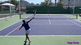 Diane Parry Best 1Handed Backhand in the WTA IW 2024 Practice  Slow Mo [upl. by Littlejohn310]