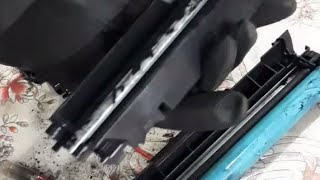 how to refill toner cartridge hptoner refill kaise karte hain [upl. by Mauer]