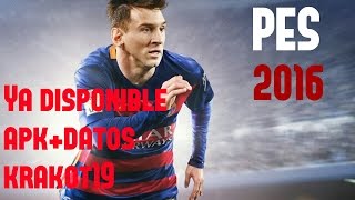 Cómo instalar PES 2016 para android apk actualizado No emulador [upl. by Naira]