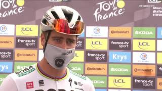 Peter Sagan Reacts To Jury Relegation Decision  2020 Tour de France [upl. by Marja]