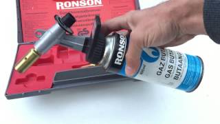 Vintage RONSON 4 in 1 gas Soldering box with attachments Review [upl. by Nagud]