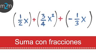 Suma de expresiones algebraicas │ fracciones [upl. by Selig]