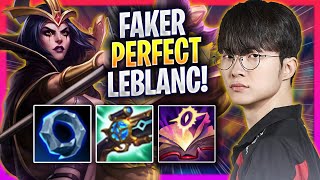 FAKER PERFECT GAME WITH LEBLANC  T1 Faker Plays Leblanc MID vs Vex  Season 2024 [upl. by Adnorat710]