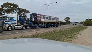 VLine H Type Passenger Carriages On Trucks TAILEM BEND SA vline [upl. by Ianaj]