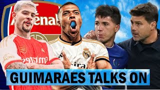 Bruno Guimarães To Arsenal Positive Transfer Talks Held  Mbappe Officially Signs Madrid Paper Work [upl. by Hirasuna317]