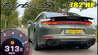 2025 PORSCHE PANAMERA TURBO S  0100 100200 200300 on AUTOBAHN [upl. by Trill]