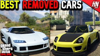 10 Best Removed Cars From GTA Online [upl. by Hanaj]