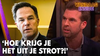 Rutger Castricum hekelt uitspraken Mark Rutte Hoe krijg je het uit je strot  VANDAAG INSIDE [upl. by Poll]