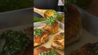 Air Fryer Chicken Thighs with Chimichurri airfryerrecipes [upl. by Brew]