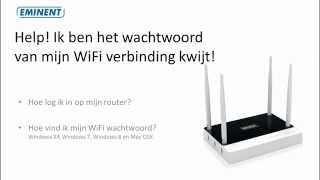 Wachtwoord van WiFi verbinding kwijt  vergeten Wat nu [upl. by Mozes4]