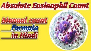 Absolute Eosinophil Count  AEC count  AEC manual count formula [upl. by Notyalc125]