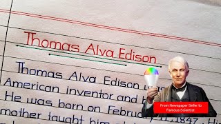 Thomas Alva Edison StoryBiography in English 🔥Thomas Edison Storyinformation  Trading Apps [upl. by Ardnola208]