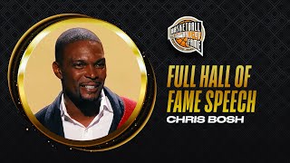 Chris Bosh  Hall of Fame Enshrinement Speech [upl. by Adalia]