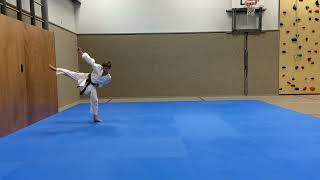 Heian Nidan Shotokan karate different sides [upl. by Gnolb756]