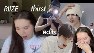 Reacting to thirst edits of RIIZE all SEVEN members [upl. by Acirre291]