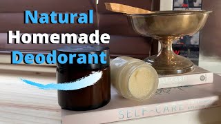 Natural Homemade Deodorant 4 Ingredients [upl. by Traver]