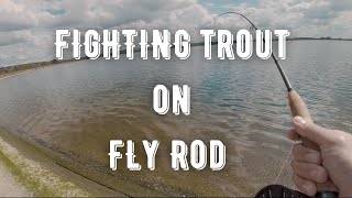 Fly Fishing for Trout  Fighting Fish of Farmoor Reservoir  Episode 4  Oxfordshire  UK [upl. by Aleedis]