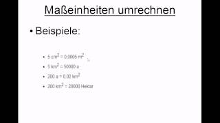 Maßeinheiten umrechnen [upl. by Nomyar]