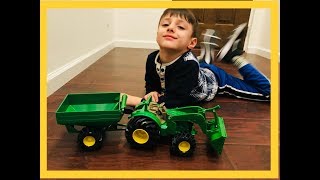 سيارات اطفال كرتون عربي  العاب سيارات تراكتور Unboxing kids toys Tractor toy review [upl. by Pepin348]