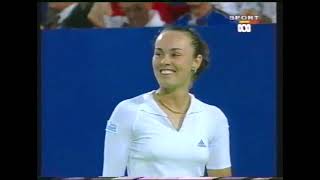 Martina Hingis vs Nicole Pratt  Hopman Cup 2001 SUI vs AUS Highlights  Perth Australia [upl. by Jacy]