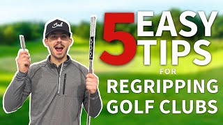 5 EASY TIPS for Regripping a Golf Club [upl. by Ahseym]