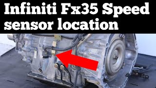 Infiniti fx35 transmission input and output speed sensor location [upl. by Euhc957]