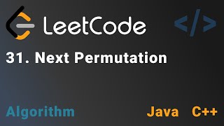 31 Next Permutation  Leetcode  Java amp C  Medium  Algorithm  DSA [upl. by Roberts]