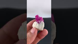 Corundum Ruby Crystals on Marble Matrix from Afghanistan ruby minerals crystals [upl. by Hut]