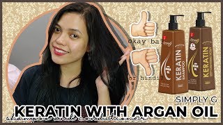 Brazilian Shampoo and Conditioner Simply G  Keratin  Argan Oil  Effective ba [upl. by Granger]