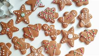 Gingerbread Cookies  Jak Przygotować Świąteczne Pierniczki Z Lukrem Bez Leżakowania [upl. by Mcilroy]