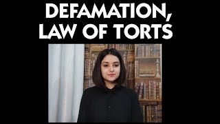 Defamation Law of Torts [upl. by Moyers347]