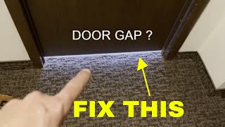 How do I fix large gap at bottom of my door Simple Fix [upl. by Anoerb]